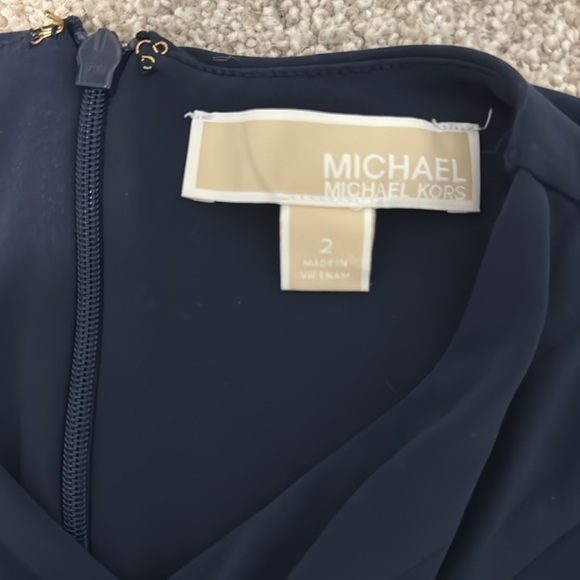 MICHAEL Michael Kors Women’s Wide Leg Jumpsuit in Navy - Picture 5 of 7